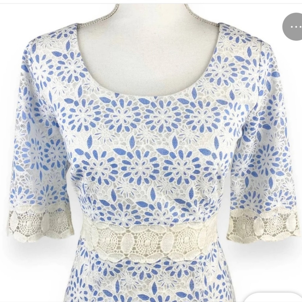 Chris McLaughlin daisy lace dress sz 14 - Picture 9 of 11